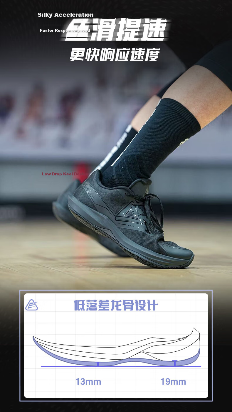 Peak Taiji Light 4 Basketball Shoes New Low-Top Performance Sneakers Flexible Guard Sneakers DA2630041 4