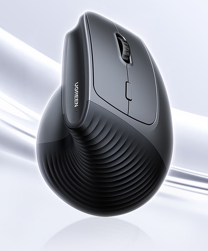 Ugreen Ergonomic Wireless Vertical Mouse Silent Anti-RSI Handheld Mouse for Laptop Desktop Mobile Phone 1