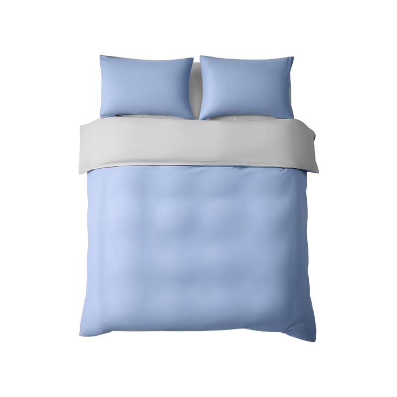 JD Jingzao Yousen Cotton Three-Piece Set Lyocell Cotton Moisture-Absorbing Breathable Bed Sheet Quilt Cover Pillowcase Bedding Set 1.2m Bed Sheet Style Green