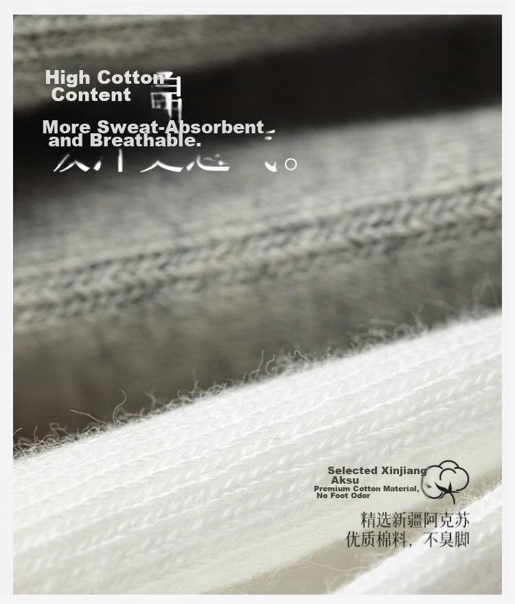 Langsha Men's Summer 100% Cotton 10A Antibacterial Odor-Resistant Breathable Sweat-Absorbing Low-Cut Casual Socks 4