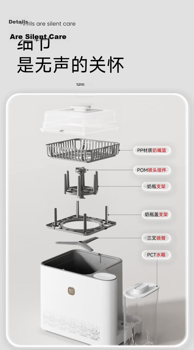 Xinbei Baby Bottle Washer and Sterilizer 2-in-1 Steam Sterilizer with Drying Function Model 8051 25