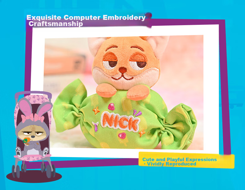 Disney Zootopia Judy Wallet Earphone Keychain Plush Toy Pendant Gift for Bestie Women 6