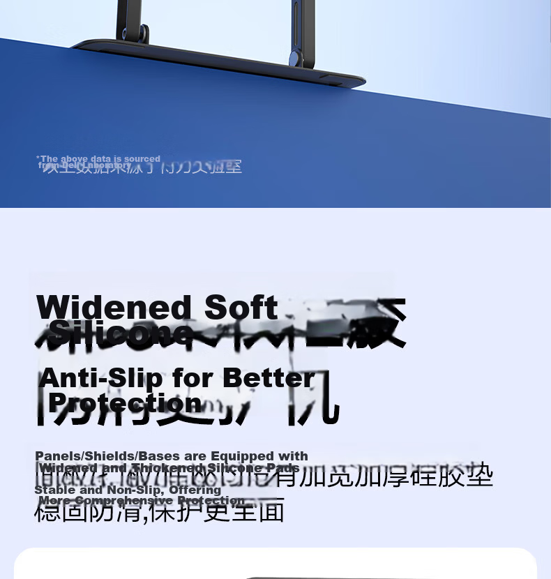 Deli Laptop Stand Cooling Pad Tablet Holder 360° Rotatable Adjustable Floating Desktop Vertical Riser Compatible with Apple MacBook Huawei Lenovo 11