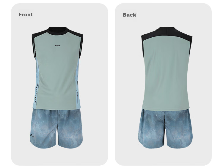 ERKE Men's Adult Youth Swimwear Anti-Embarrassment Two-Piece Split Trunk Professional Swimming Suit Set 10