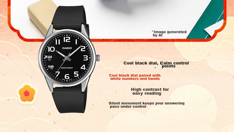 CASIO MTP-C666-7B Unisex Quartz Analog Watch for Students Youth Japanese-Korean Style Gift for Boyfriend 6
