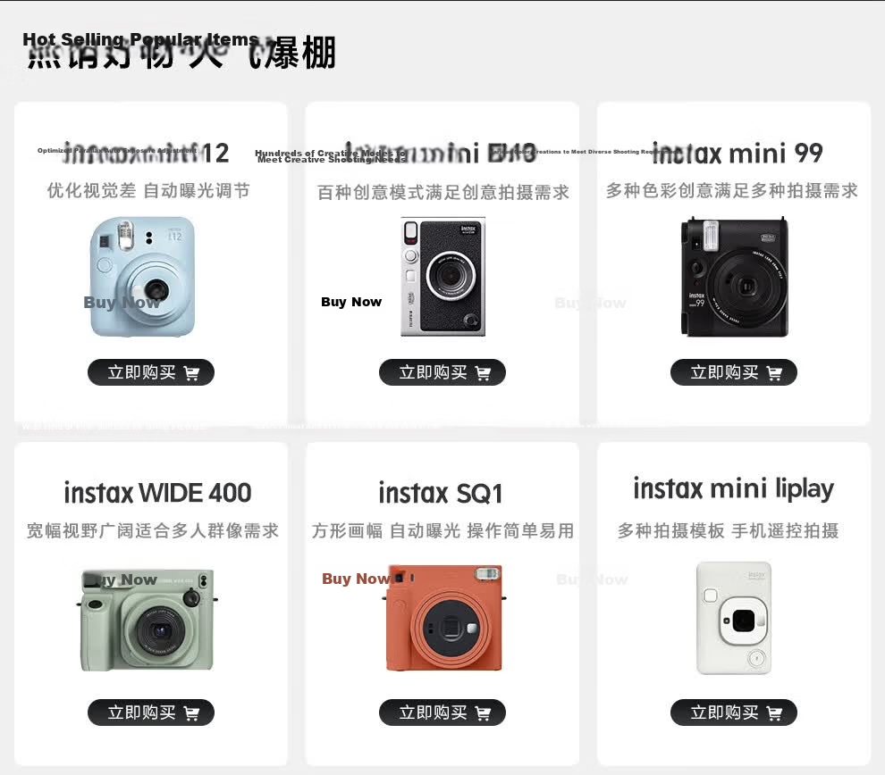 FUJIFILM Instant Camera Mini13, Upgraded Version of Mini12, Instant Photography Camera, One-Click Imaging, Birthday Gift, Mini13, Sea Salt Blue, International Versio 2