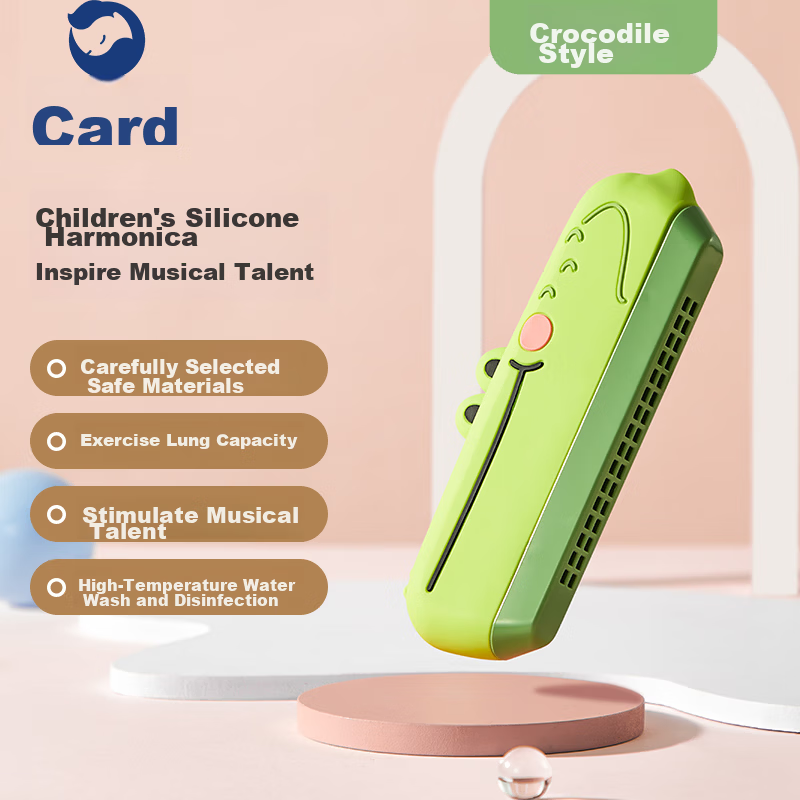 Carlbaby Children's Harmonica Baby Blow Musical Instrument Beginner Entry Toy Accordion Birthday Gift for Boys and Girls