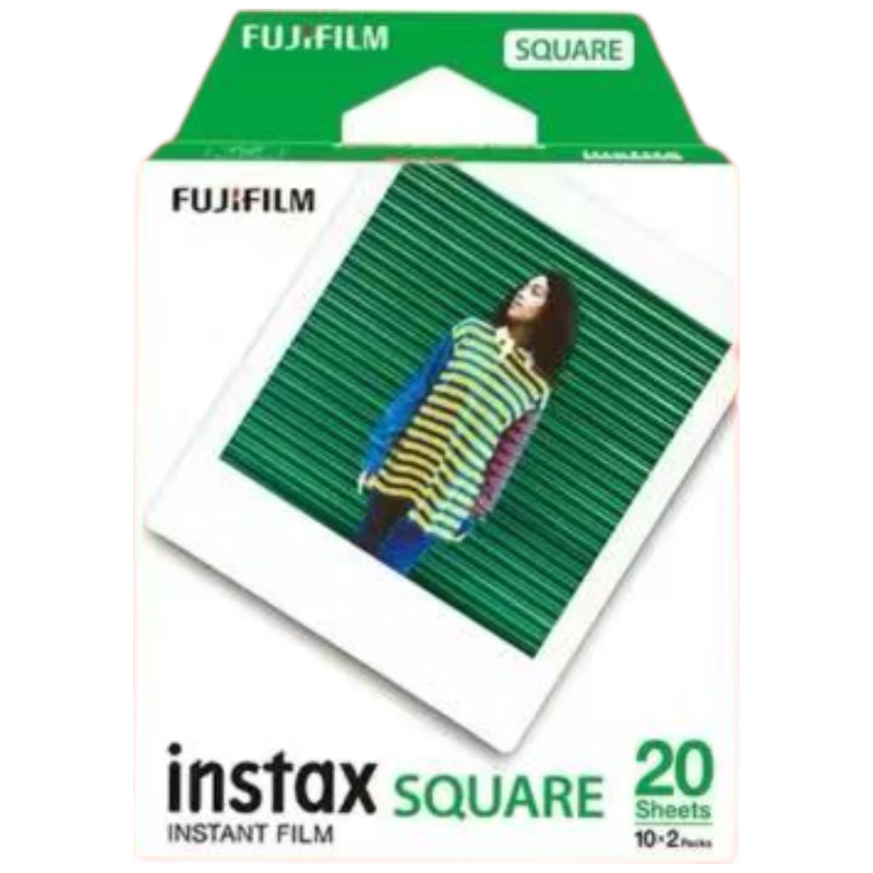 FUJIFILM Instax SQ Instant Film White Border 20 Sheets Overseas Version (Compatible with SQ1/6/40)