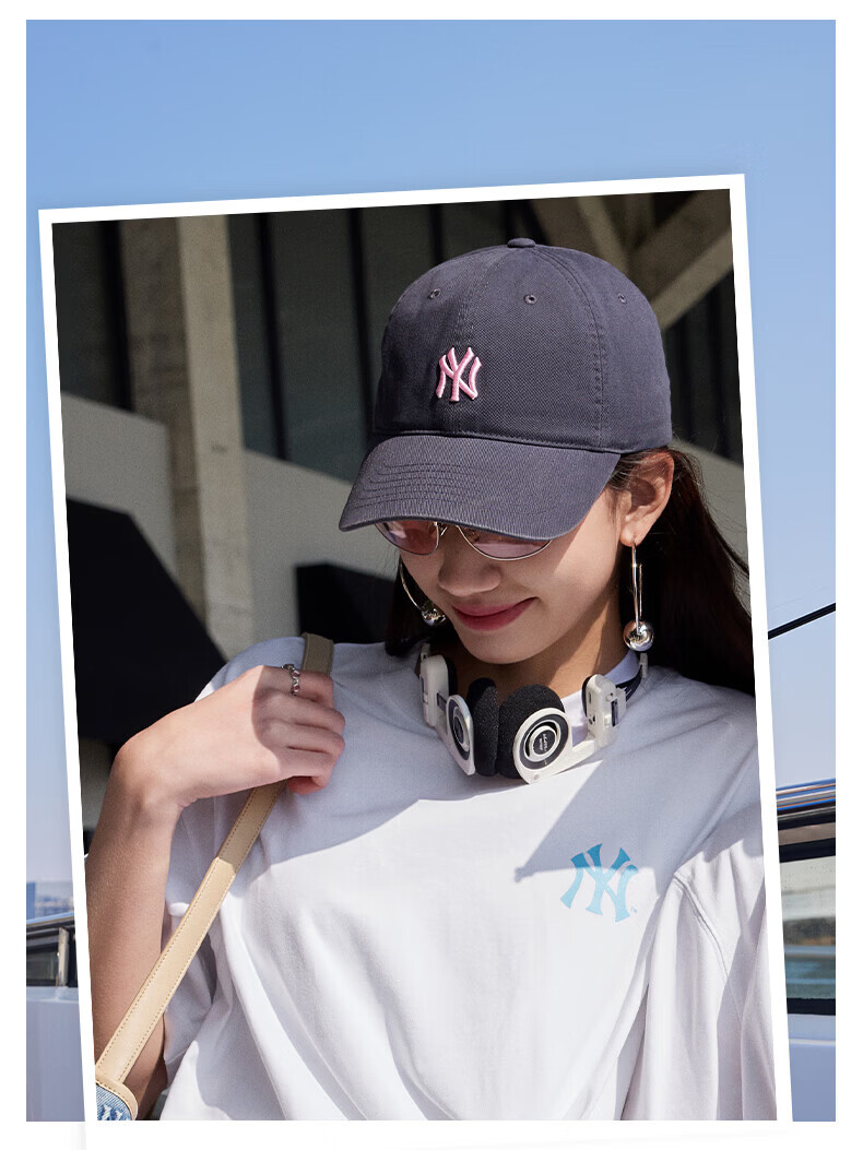 MLB Baseball Cap for Men And Women, Couples' Soft Top Visor Hat, Casual Sports Cap for All Seasons, 3ACP7701N-50BGS 12