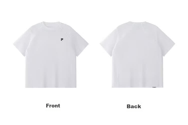 FILA Official Trendy Couple Knitted Dopamine Short Sleeve T-Shirt 26 Summer Quick-Dry Sports Tee 93