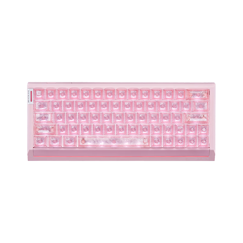 ATKRS63Air Magnetic Shaft Keyboard RT Customizable Gaming Mechanical Keyboard Wired Hot-Swappable Office Valorant 68-Key RS63Air Pink Ice Blade Switch