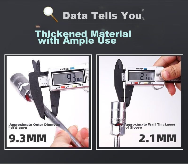 Yanran T-Type Socket Wrench Multifunctional Auto Repair Tool High Hardness Set [13mm] 2 Pieces 4