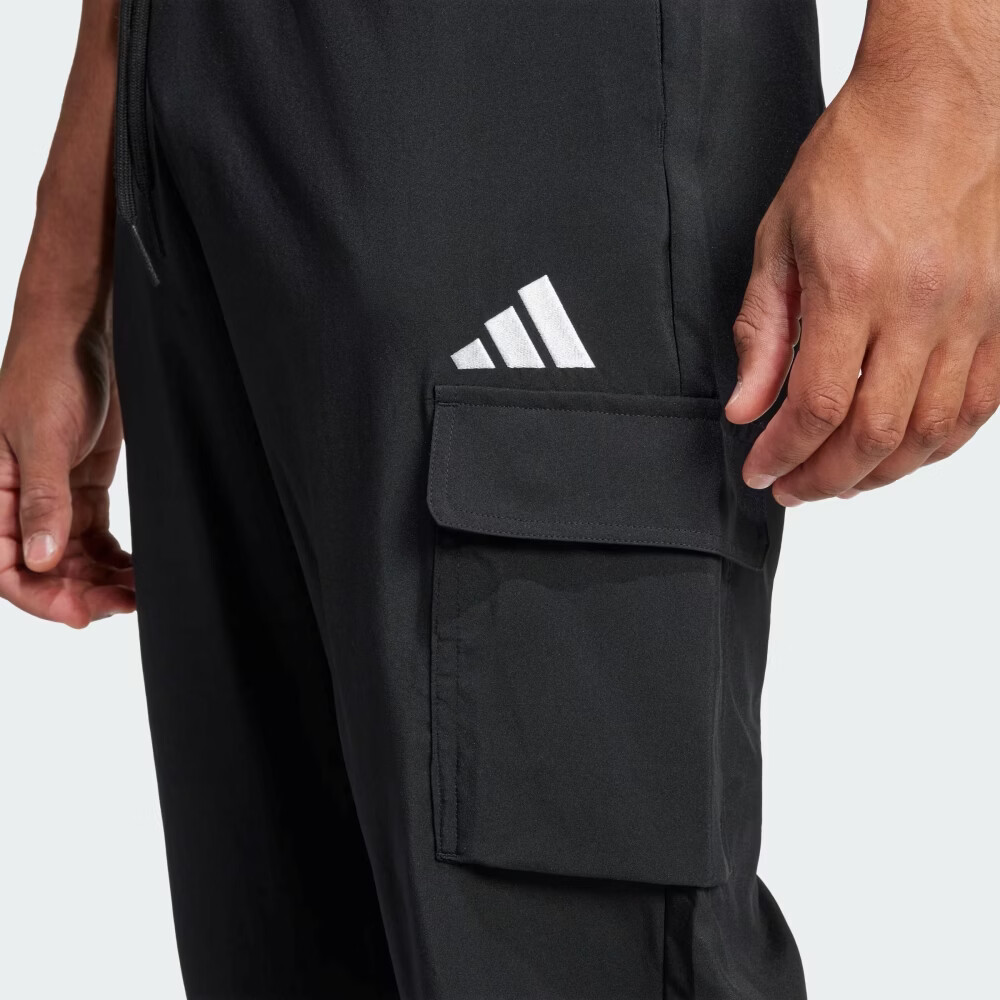 Adidas Black Sports Fashion Trendy Men's Casual Pants JF3538, Black, XL 6