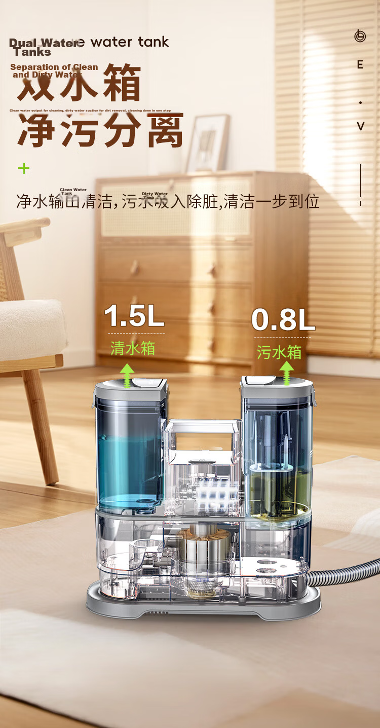 ValueMax Fabric Cleaning Machine Multifunctional Home Carpet Curtain Sofa Mattress Cleaner 6