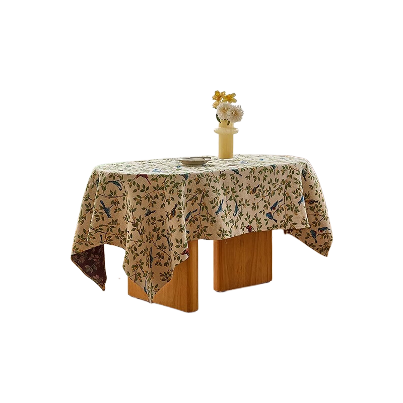 Yinshang Oval Tablecloth, American-Style High-End Dining Table Mat, Waterproof And Heat-Resistant Coffee Table Cover, 140*220cm
