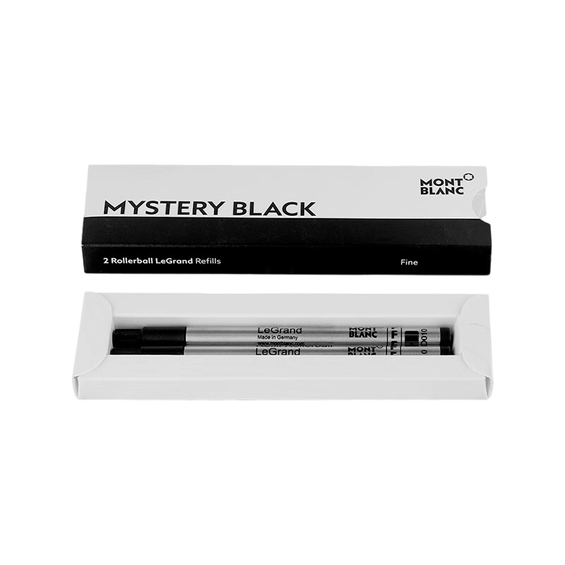 Montblanc Meisterstück 162 Fountain Pen Black Ink Cartridge F Nib 2-Pack 128224 Gift Set