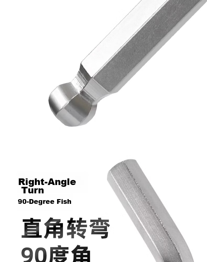 Great Wall Matte Finish Extra Long Hex Ball End Allen Wrench Hexagon Screwdriver Tool 30mm 340230 7