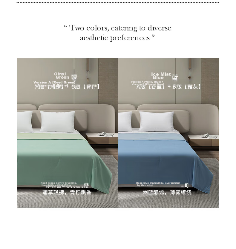 Hilton Air Conditioning Quilt Summer Cooling Quilt Core Class A Washable Tencel Quilt Qinxilv 200*230cm 11