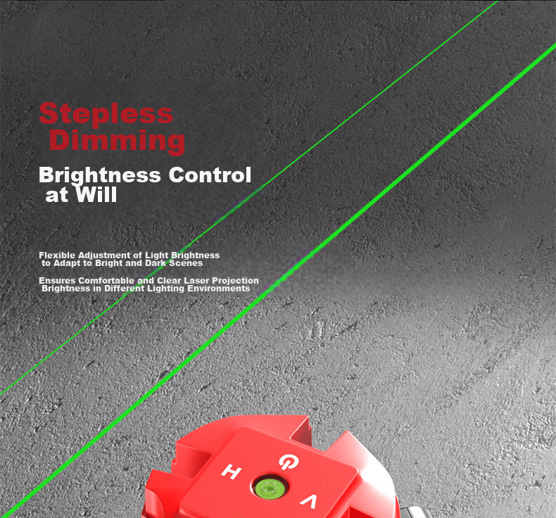 DELIXI ELECTRIC 5-Line Infrared Level High-Precision Strong Light Auto-Leveling Laser Fine Line Daytime Use 12