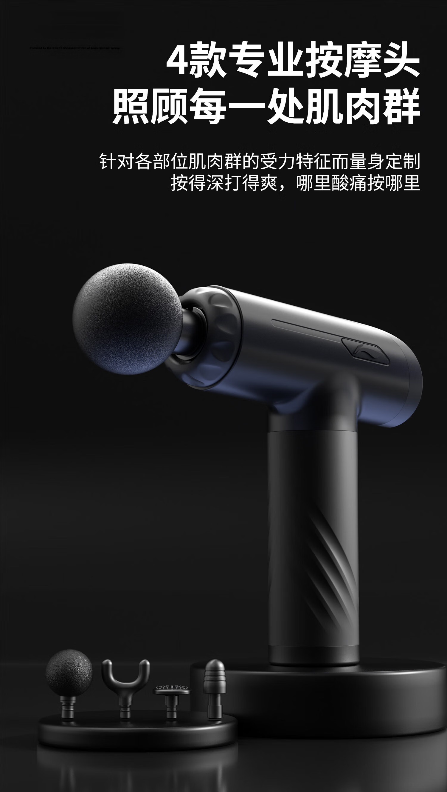 LI-NING Fascia Gun Massager for Shoulder, Neck, Waist, Back, Full Body Muscle Relaxation, Professional Sports Massage Hammer, Gift for Parents, Partner, Holiday and Birthday Gift, Neck Massager Gun 7
