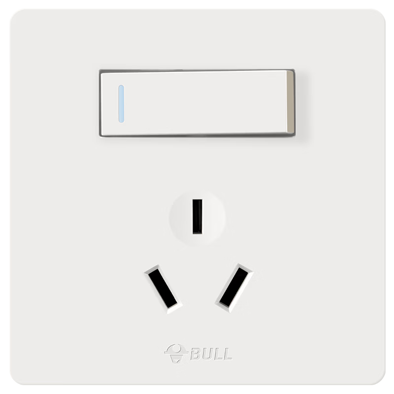 BULL Switch Socket G12 Skin-feel Matte Cream Style 16A Switch Socket 86 Type G12E204AS Ivory White
