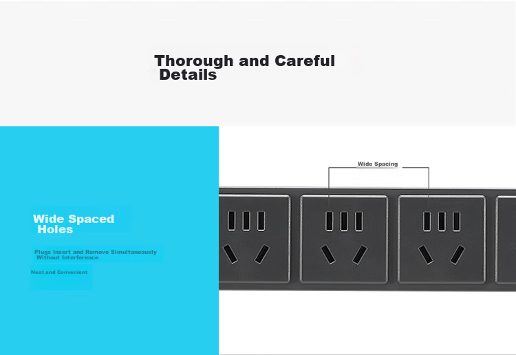 BULL New National Standard PDU Overload Protection Desktop Cabinet Power Strip Socket 8-Outlet Wireless Master Control Switch GNE-108EW 7