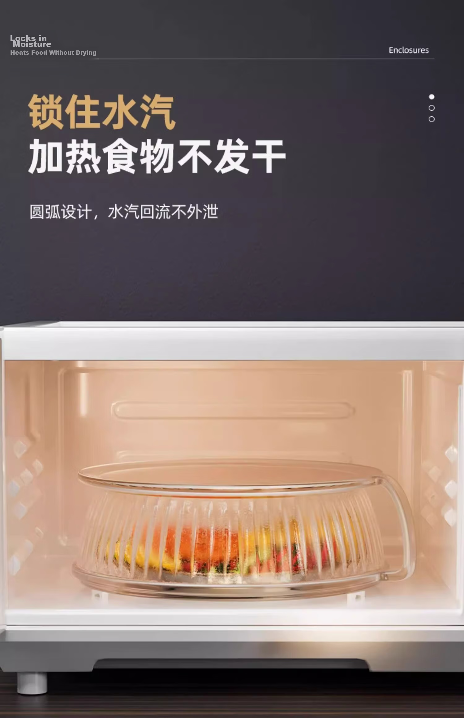 JiaDu Microwave Splash-Proof Cover High-Temperature Resistant Plastic Bowl Lid Household Oil-Proof Microwave Heating Cover Special Heat Dish Cover 20