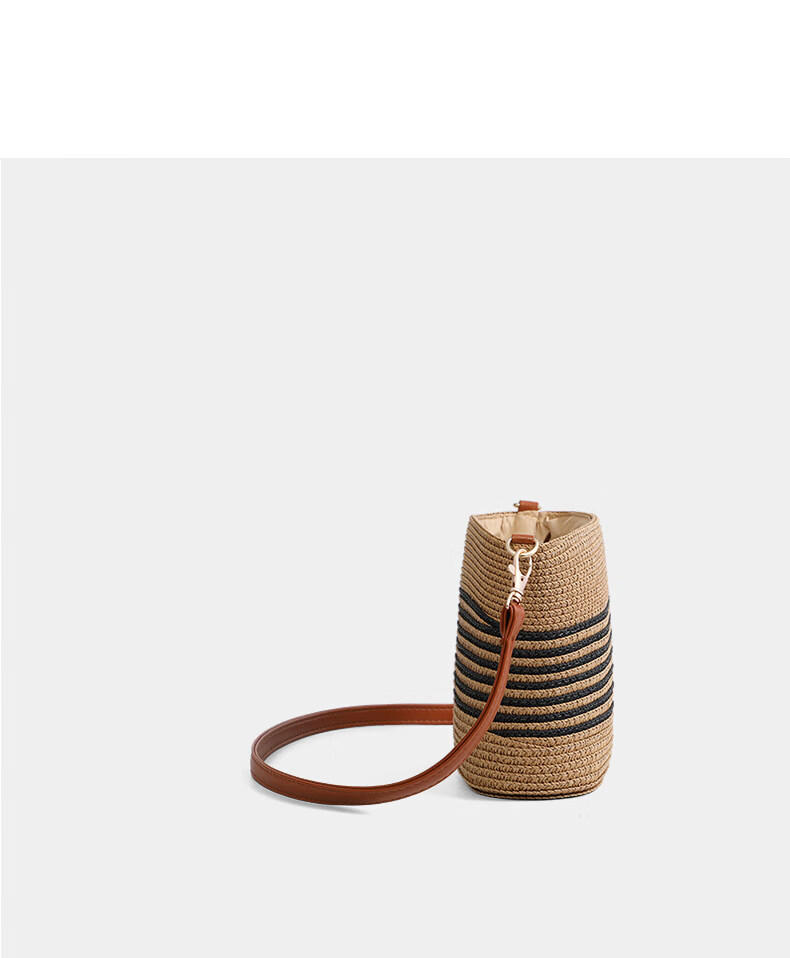 Love Sea Woven Crossbody Bag for Women Straw Bucket Beach Bag Birthday Gift for Girlfriend Wife Premium Feel 25