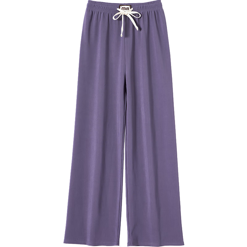 Dme [Refined Light Urban Draping Pants] Spring And Autumn Lightweight Elastic Waist Long Pants for Women, Casual Trousers