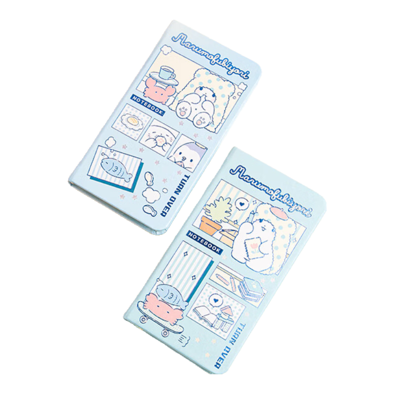 GuangBo X Sanrio Bear Series Colorful Leather Cover Pocket Notebook, Journal, Diary, 75*140mm/80 Sheets Mixed Colors SL941016