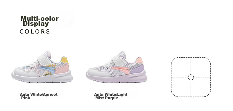 ANTA Toddler Shoes for Boys And Girls, Baby Footwear, 2026 Autumn Season, Soft-Soled Breathable Mesh Sneakers, Infant And Children's Shoes, Yuanqi 45
