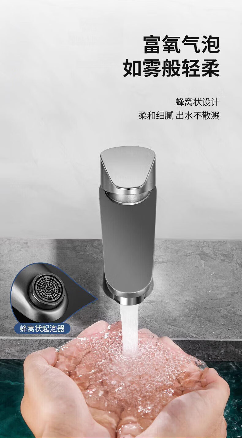 IVORPO Seiko Basin Faucet Single Cold 304 Stainless Steel Bathroom Washbasin Tap 7