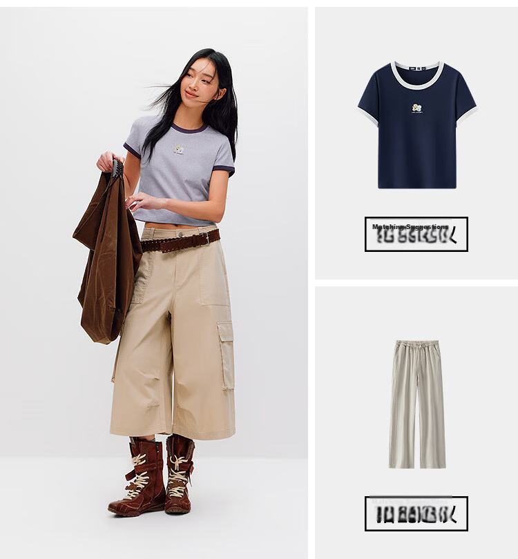 Semir Mall Edition | Illustrator Collaboration Women's Short Sleeve T-Shirt Summer Crop Slim Fit 2026 Top 101326100029 14