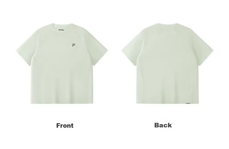 FILA Official Trendy Couple Knitted Dopamine Short Sleeve T-Shirt 26 Summer Quick-Dry Sports Tee 91