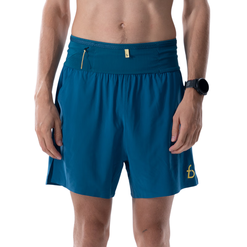 Feibit Air Pants 4.0 Men's Waist Bag Shorts Breathable Running Sports Pants 5-Inch Quick-Dry Lake Blue XL