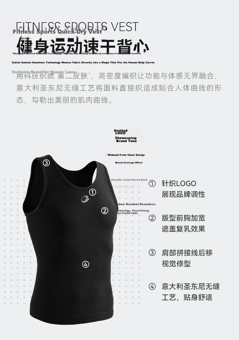GOLOVEJOY Men's Quick-Dry Fitness Tank Top Running Sleeveless T-Shirt Compression Muscle Shirt Black L 2