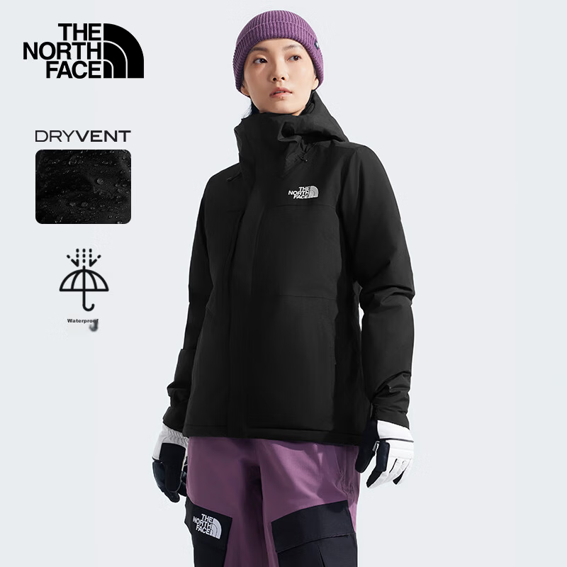 The North Face Women's Waterproof Breathable Ski Jacket 7WYK Black/4H0 XS