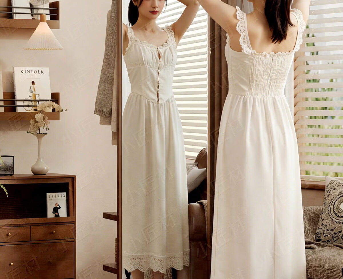 Xiaojiangcai Full-Length Rotating Dressing Mirror with Coat Rack, Movable Bedroom Wardrobe Mirror, 170cm Walnut 8