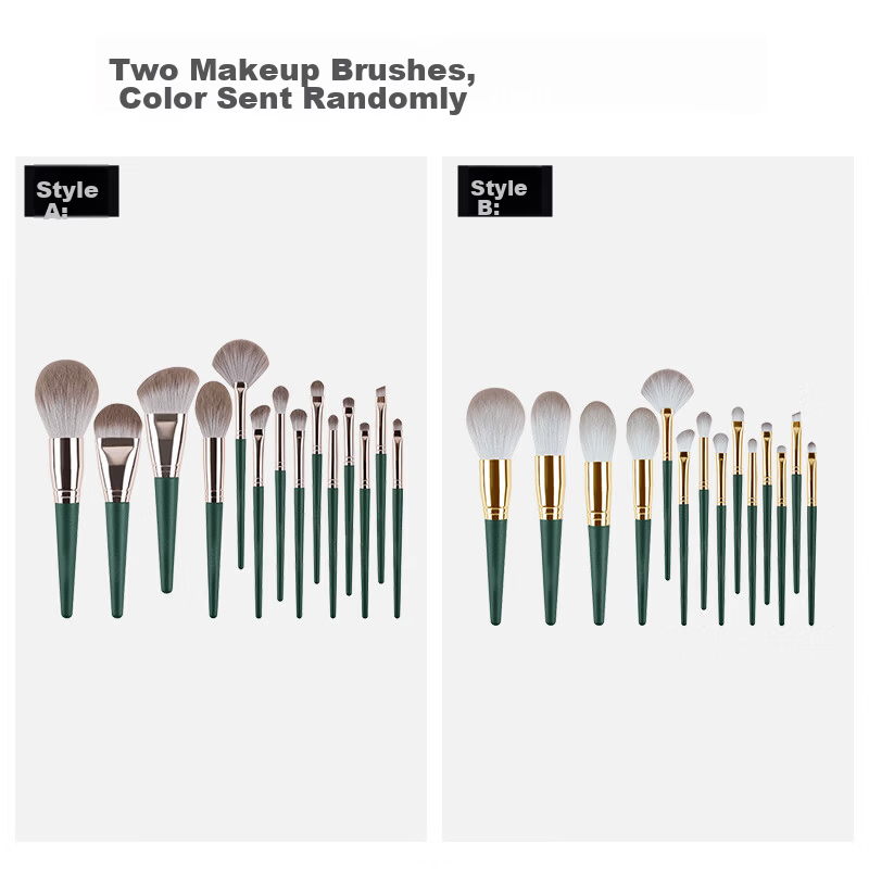 BOB Makeup Brush Set 14 Pieces Foundation Powder Contour Blush Highlight Concealer Nose Detail Brushes Full Set Birthday Gift 1