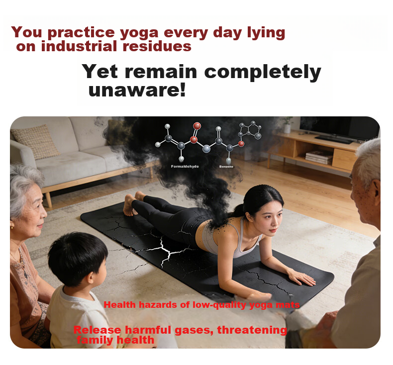 XTEP Yoga Mat Fitness Mat 185x80cm TPE Extra Long Wide Thick Non-Slip Shock Absorption Exercise Mat for Men and Women Home Use 1