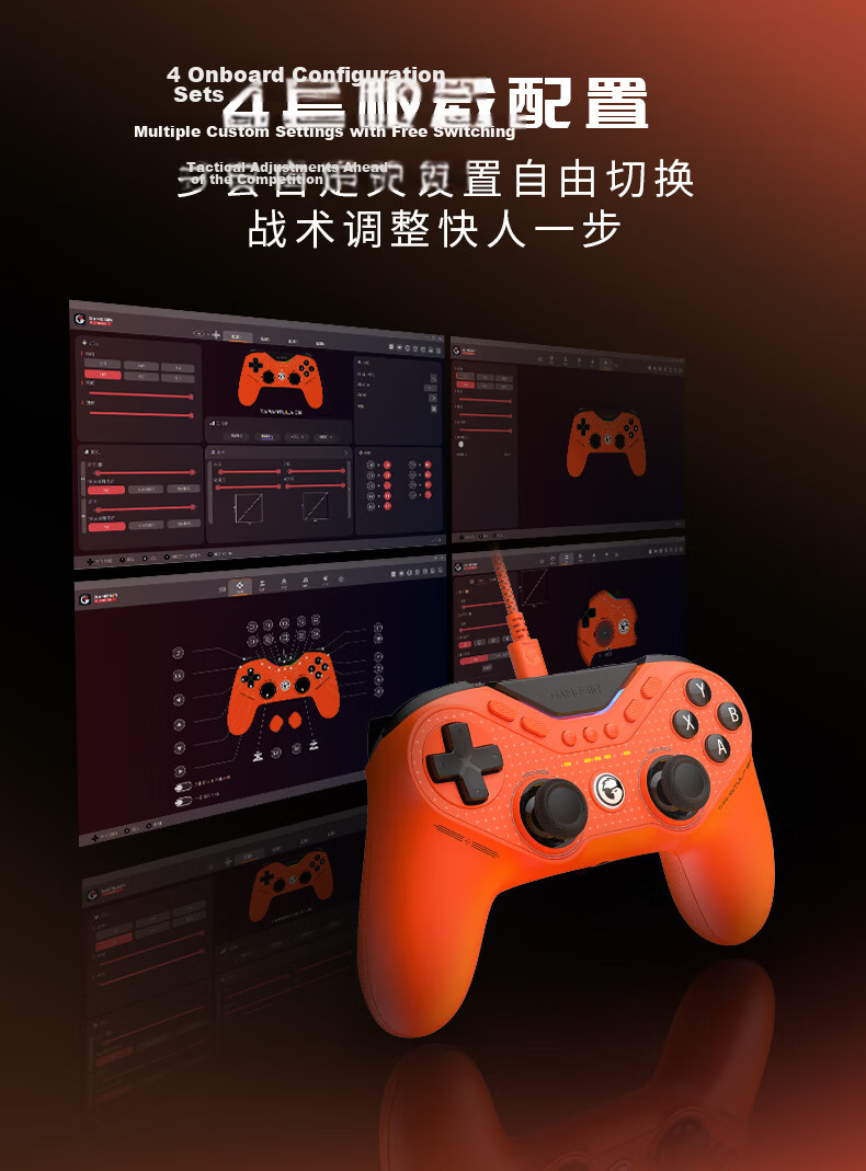 Gaisel Little Chicken Nine-Tailed Fox Microsoft Licensed Xbox Wired Symmetrical Game Controller TMR Joystick Dual Trigger for PC Steam 18