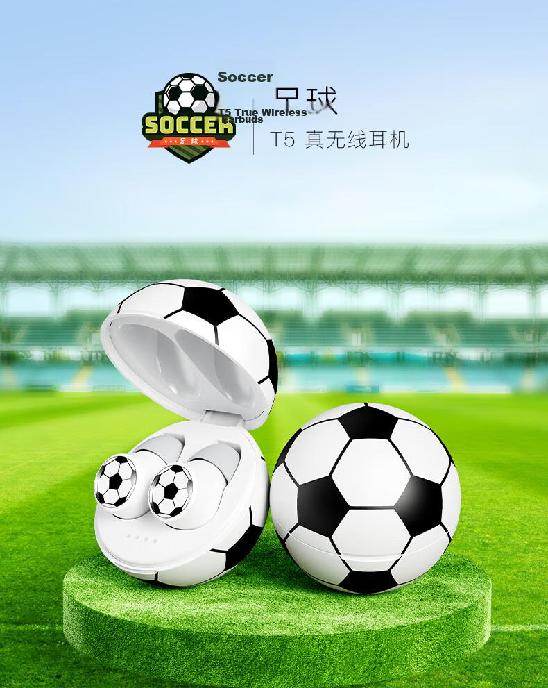 EMEY T5Pro [New Upgrade] True Wireless Bluetooth Earbuds In-Ear Music Sports Gaming Calling Noise Reduction Long Battery Life Compatible with Apple Xiaomi Huawei Honor Basketball 11