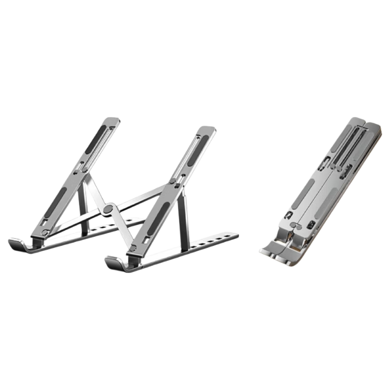 Hakkai Bird Laptop Stand Adjustable Height Cooling Portable Foldable Aluminum Alloy Laptop Riser with Storage