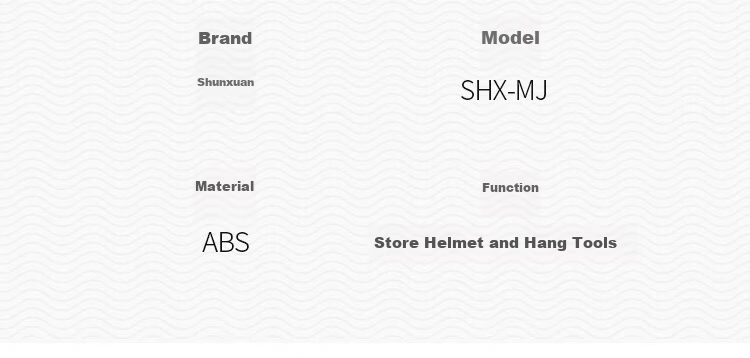 Shunxuan Safety Helmet Wall-Mounted Storage Rack Red SHX-MJ1 8