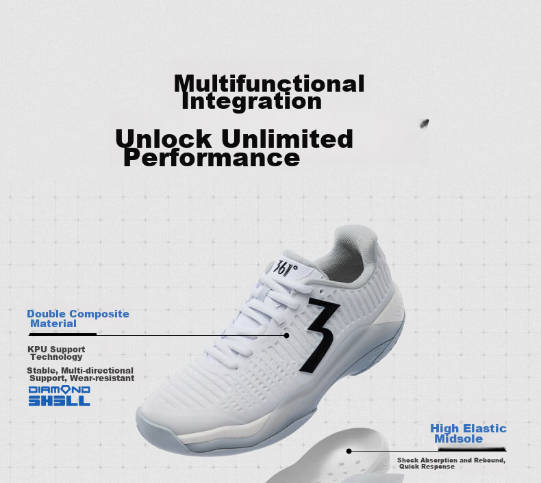 361° Stable Grip Tennis Shoes Men Summer Breathable Badminton Shoes Women Sports Non-Slip Wear-Resistant Couple 672634401-12 8
