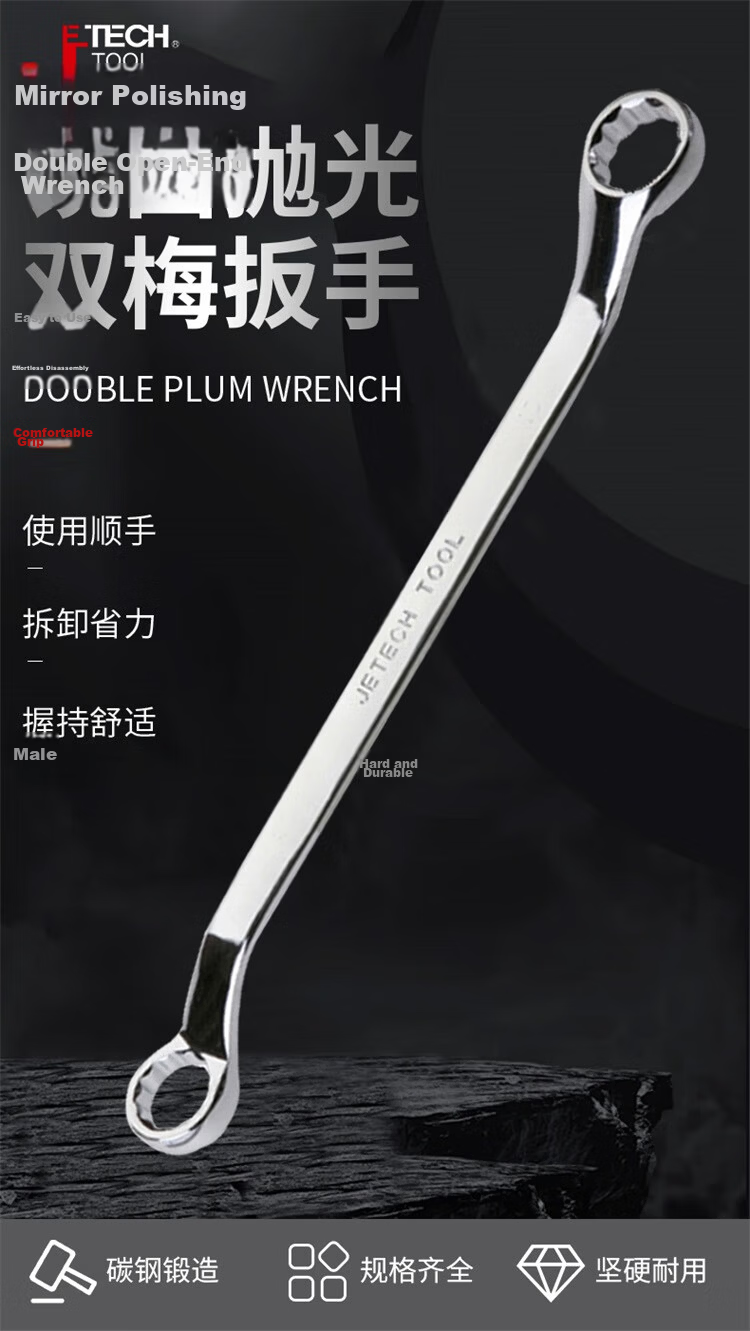 JETECH Double-Ended Clutch Wrench Multi-Functional Bathroom Quick Wrench Universal Faucet Wrench OFSF17-19 1