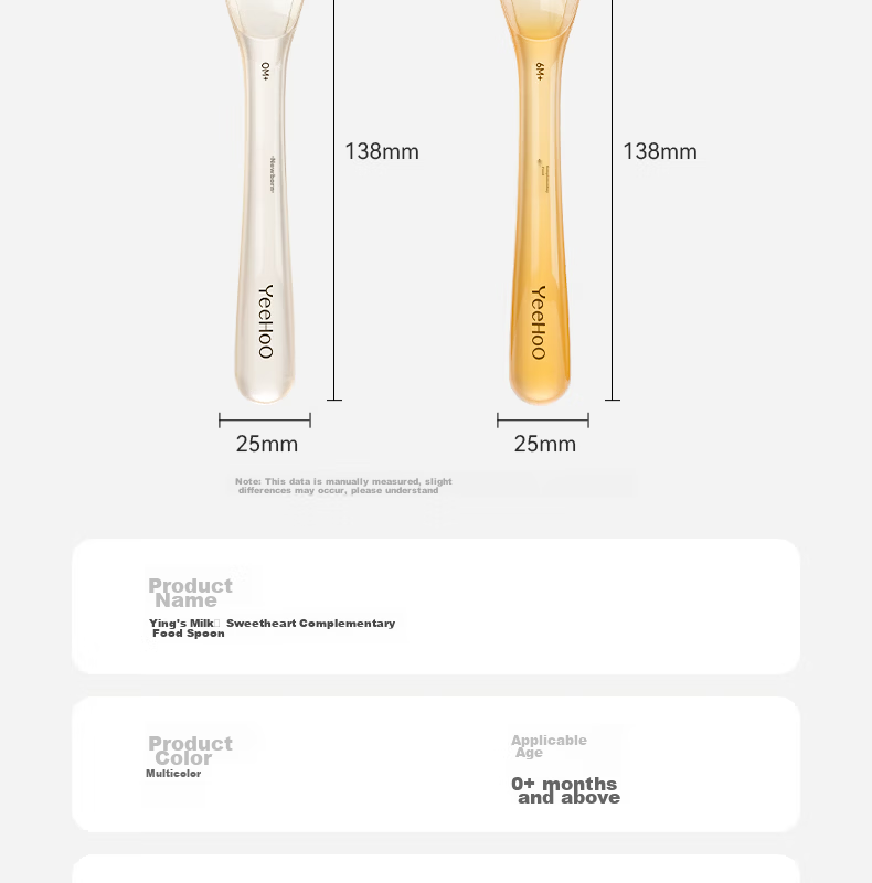 YEEHOO Silicone Baby Feeding Spoon Soft Silicone Infant Food Spoon for Feeding Milk Water Rice Cereal with Lunch Box 24