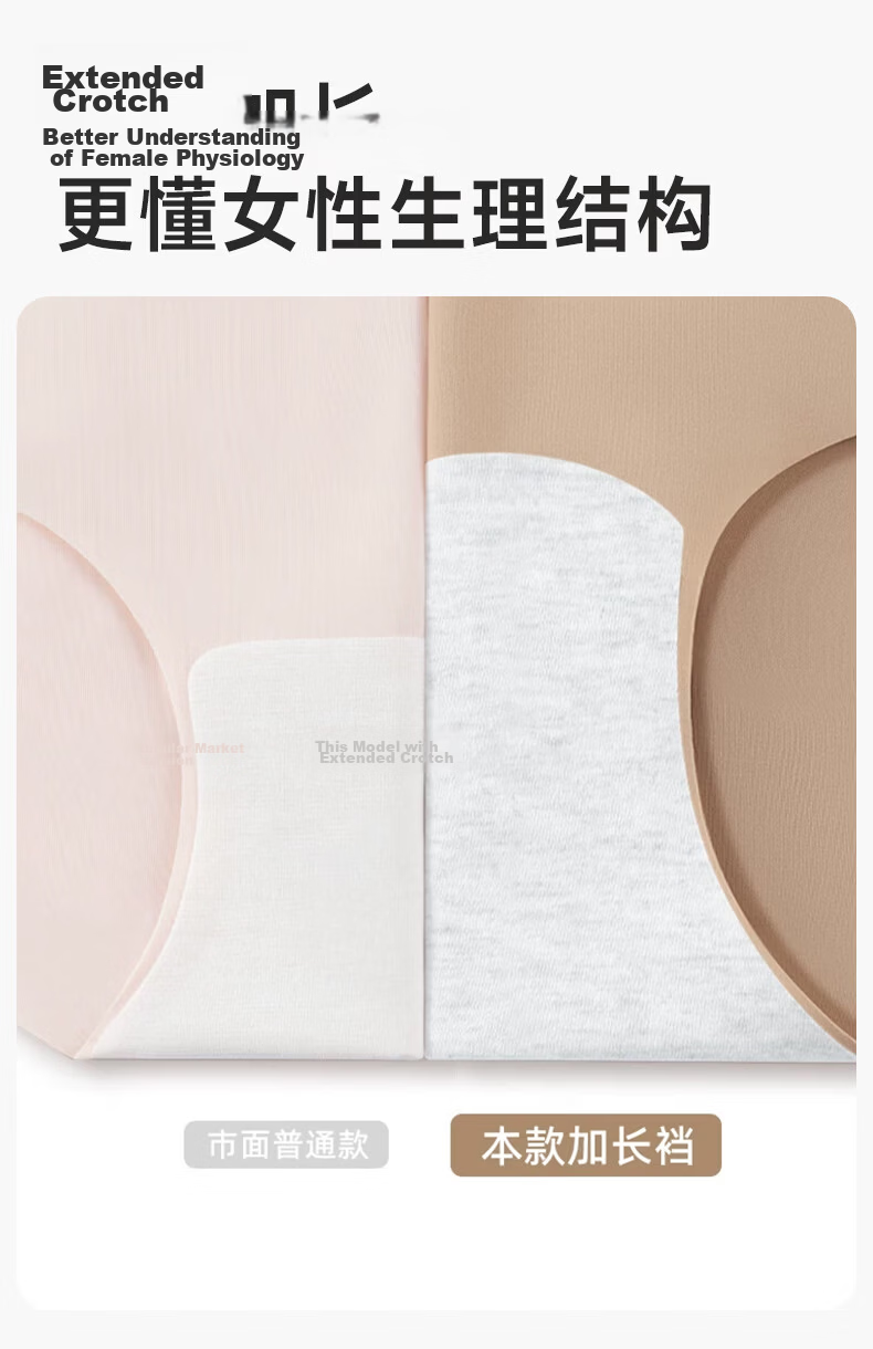 Miiow Disposable Women's Ice Silk Seamless Sterilized Wash-Free Skin Color Summer Travel Daily Use Antibacterial New Style S Size Underwear 10A 15