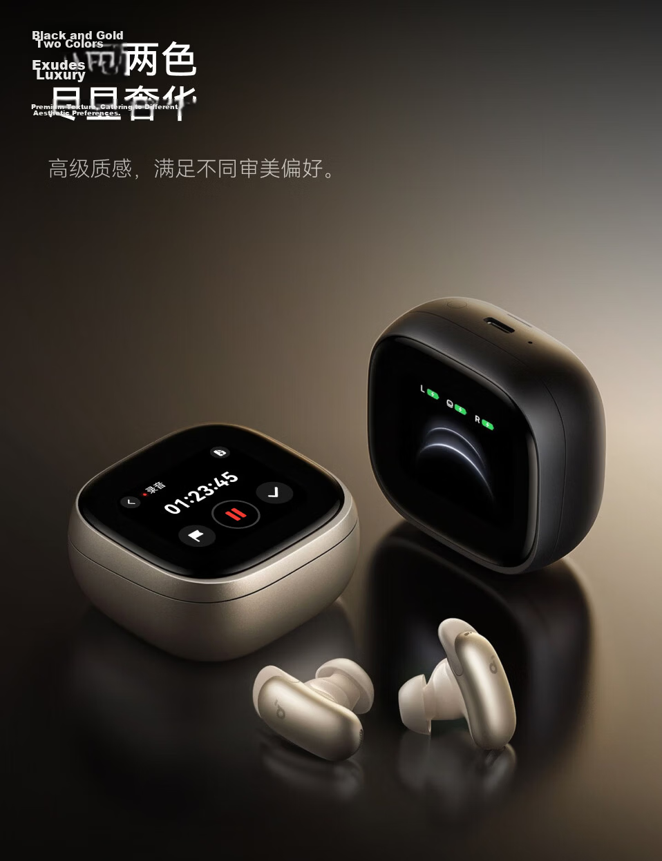 ANKER Anker Noise Cancelling Earphones ProMax Noise Cancelling Clear Call AI Large Screen Translator Wireless Bluetooth Earphones Bluetooth 2026 Latest Guinness Certified Gold 20