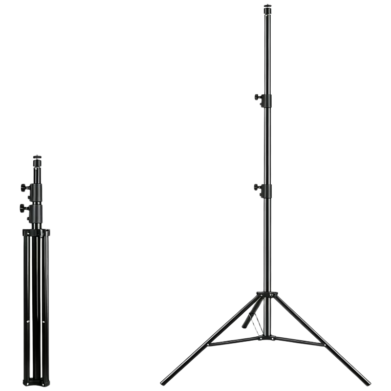 MAX LOAD Outdoor Bracket Floodlight 2.8m Telescopic Mobile Portable Stadium Square Construction Site Lighting Tripod Stand